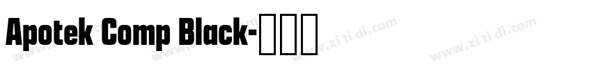 Apotek Comp Black字体转换